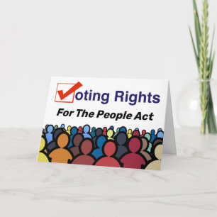 Tarjeta Ley de derechos de voto para el pueblo