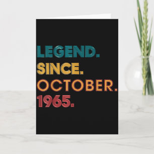 Tarjeta Leyenda 1965 Cumpleaños 60 Para Hombres Mujeres 60