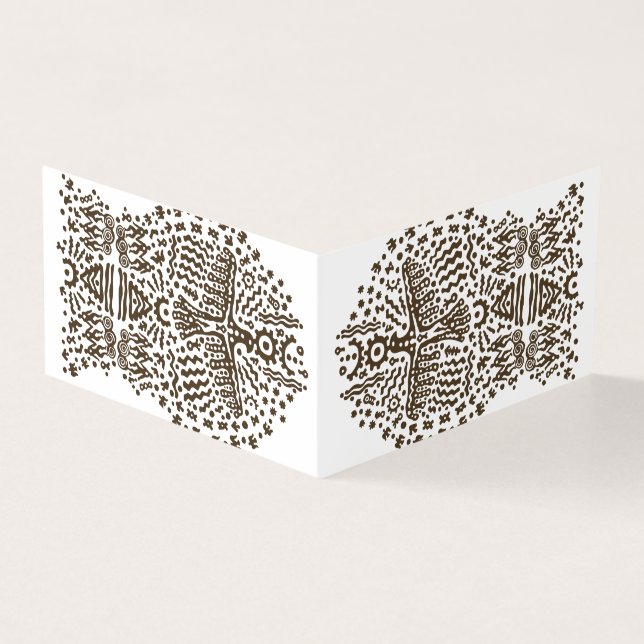 Tarjeta Leyenda antigua: Pájaros gigantes y tiendas tribal (Exterior)