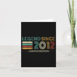 Tarjeta Leyenda de 13 años desde 2012 13º cumpleaños