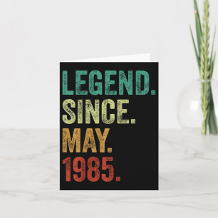 Tarjeta Leyenda de 40 años desde mayo de 1985 40º cumpleañ