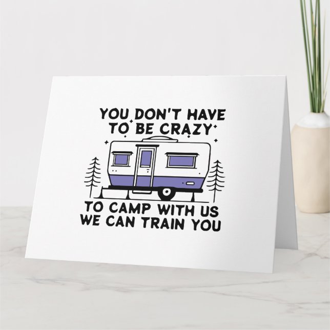 Tarjeta Leyenda de camping desde siempre (Anverso)