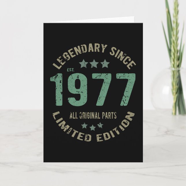 Tarjeta Leyenda de cumpleaños de 44 años (Anverso)