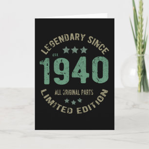 Tarjeta Leyenda de cumpleaños de 81 años Cumpleaños 81