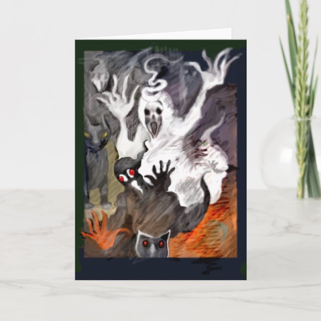 Tarjeta ** Leyenda de Halloween de Alejandro ** (Anverso)