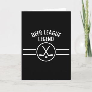 Tarjeta Leyenda de la Liga de Cerveza Hockey Hielo En Líne