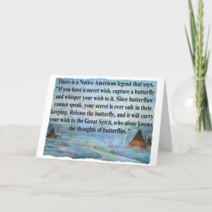 Tarjeta Leyenda de la mariposa