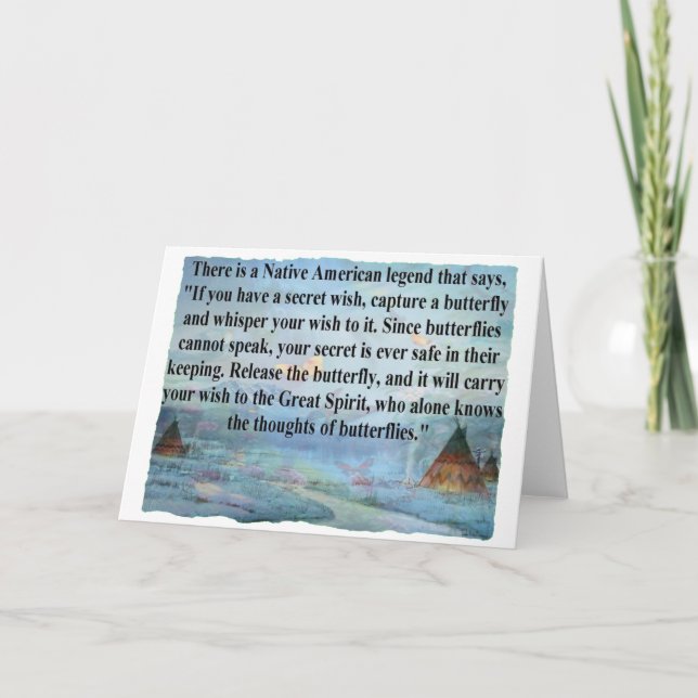 Tarjeta Leyenda de la mariposa (Anverso)