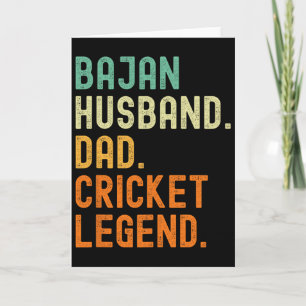 Tarjeta Leyenda del cricket Jan Husnd Dad Rdos 