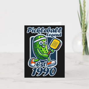 Tarjeta Leyenda del pickleball establecida retro 1990 36