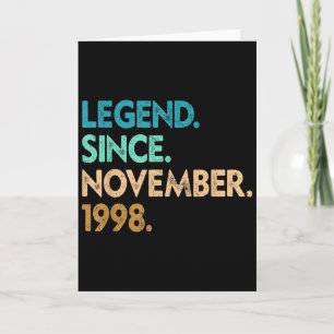 Tarjeta Leyenda desde noviembre de 1998 Ropa