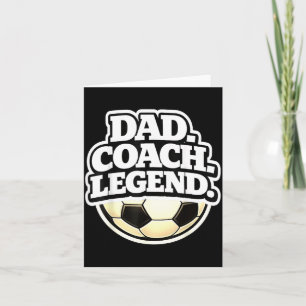 Tarjeta Leyenda Entrenador Papá Divertido Papá Fútbol