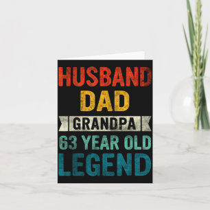Tarjeta Leyenda Esposo Papá Abuelo 63 Ilustración