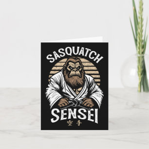 Tarjeta Leyenda guerrera karate Sasquatch Sensei Bigfoot M