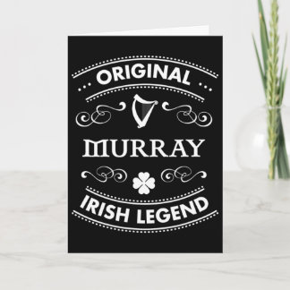 Tarjeta Leyenda irlandesa original - apellido irlandés Mur