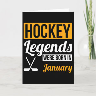 Tarjeta Leyendas del hockey nacieron en regalo de cumpleañ
