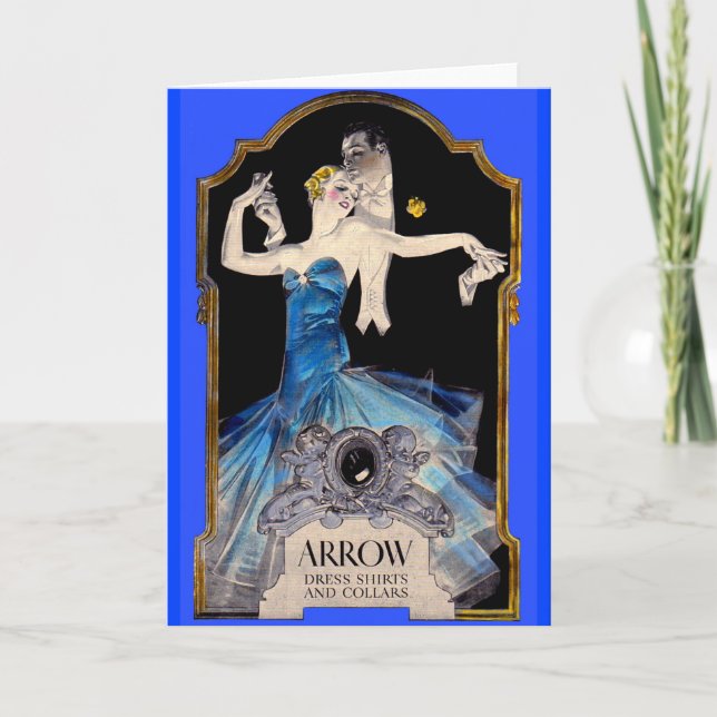 Tarjeta Leyendecker Arrow shirt Nº 1 de los años 20 (Anverso)