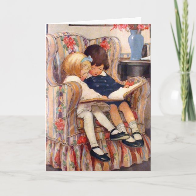 Tarjeta Leyendo juntos (Anverso)