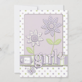 Tarjeta LG de invitación para bebé