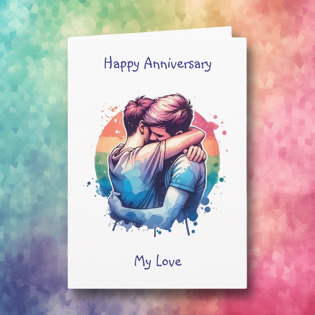 Tarjeta LGBTQIA+ | Feliz aniversario, amor (Subido por el creador)