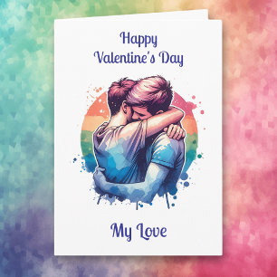 Tarjeta LGBTQIA+   Feliz Día de San Valentín, mi amor