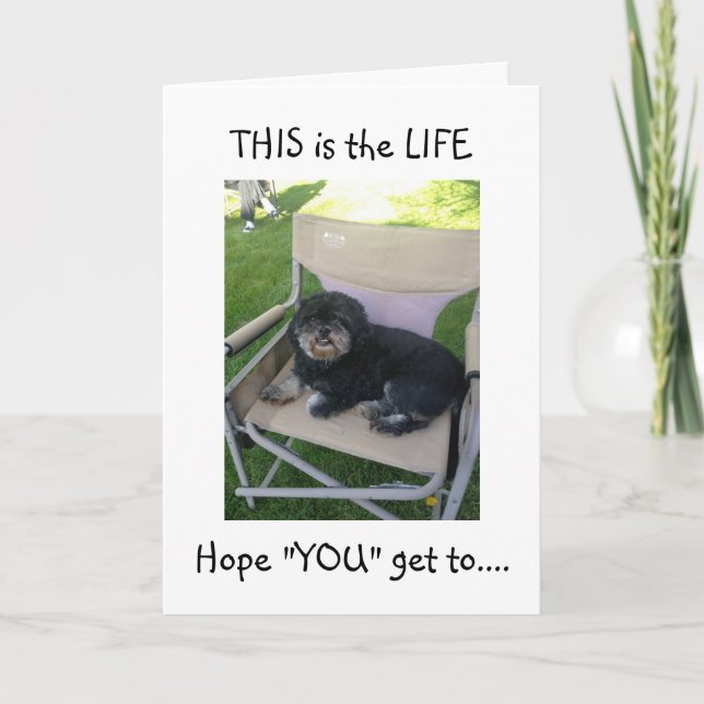 TARJETA LHASA QUIERE QUE DISFRUTES DE TU "40°!" (Anverso)