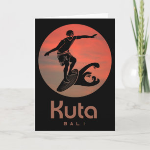 Tarjeta Li Windsurfing Surfing Surfistas Surf Kuta