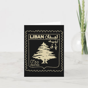 Tarjeta Líbano Apoyo a la cosecha Líbano Beirut Map Lebane