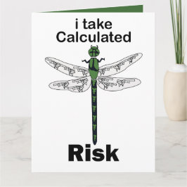 Tarjeta Libélula Asumo riesgo calculado Divertido