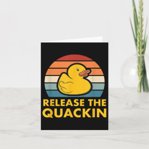Tarjeta Liberar El Cac De Ducado De Duck De Goma De Cita