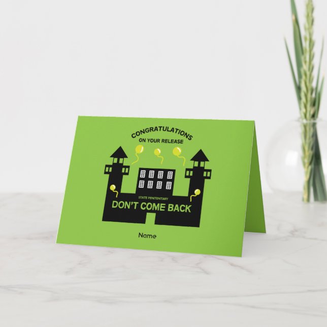 Tarjeta Liberen De Prisión Fuera De La Cárcel, Regalo De C (Anverso)