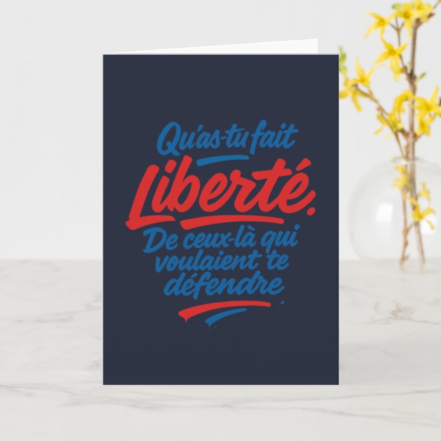 Tarjeta Libertad (flor amarilla)