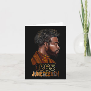 Tarjeta Libertad 1865 Melanin Afro Black Men Bla