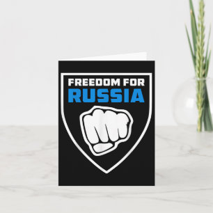 Tarjeta Libertad de Legión para Rusia Bandera Anti-Guerra