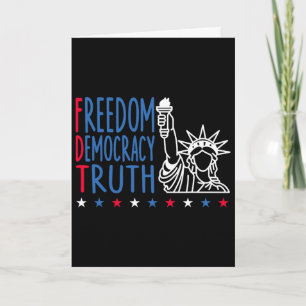 Tarjeta Libertad Democracia Verdad Patriótico Bandera De E