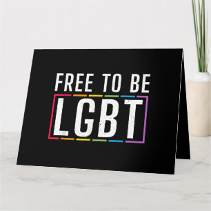 Tarjeta Libertad para ser el orgullo gay bisexual LGBT