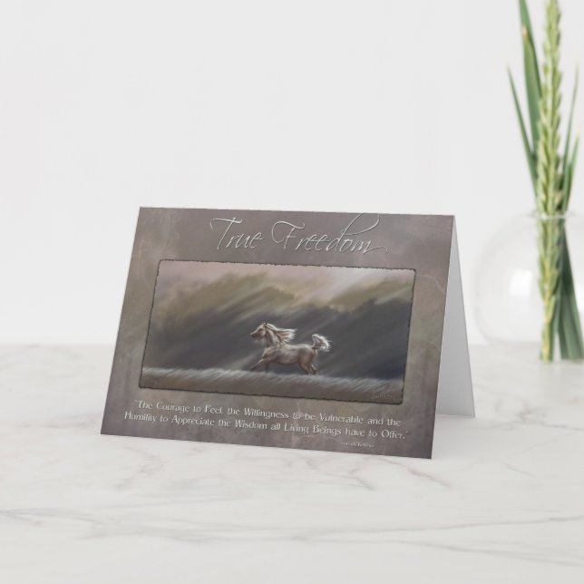Tarjeta Libertad verdadera de Kim McElroy (Anverso)