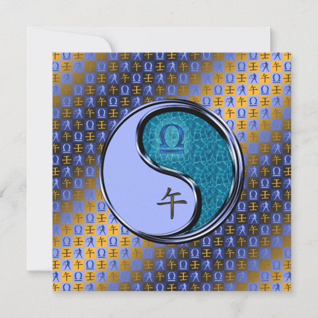 Tarjeta Libra & Caballo de Agua (Anverso)