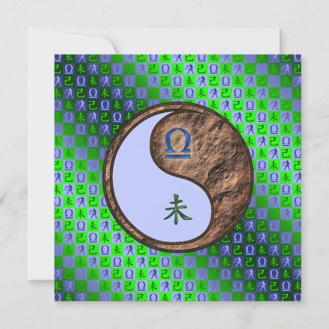 Tarjeta Libra & Cabra de Tierra (Anverso)