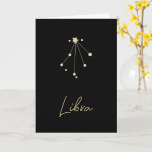 Tarjeta Libra Constellation Zodiac