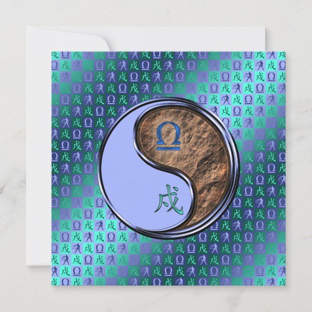 Tarjeta Libra & Perro de Tierra (Anverso)