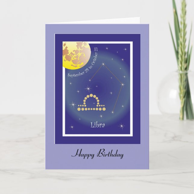 Tarjeta Libra Septiembre 24 a Octubre 23 Karte (Anverso)