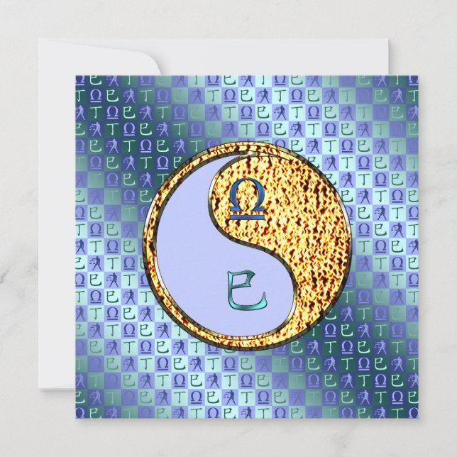 Tarjeta Libra & Serpiente de Fuego (Anverso)