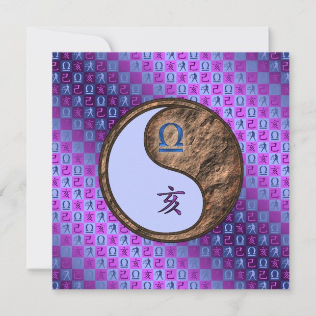Tarjeta Libra y Cerdo de Tierra (Anverso)