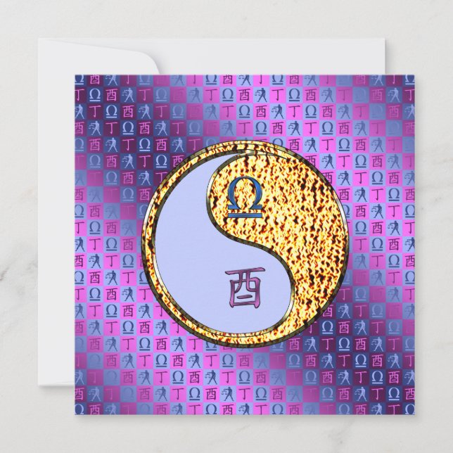 Tarjeta Libra y Gallo de Fuego (Anverso)