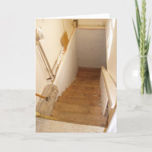 Tarjeta "Library Church Stairs"