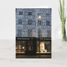 Tarjeta Librería Navidades de fotografía nocturna Fulham R