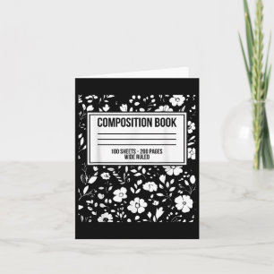 Tarjeta Libreta De Composición De Diario De Disfraz De Hal