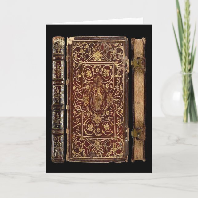 Tarjeta - libro antiguo - San Patricio (Anverso)