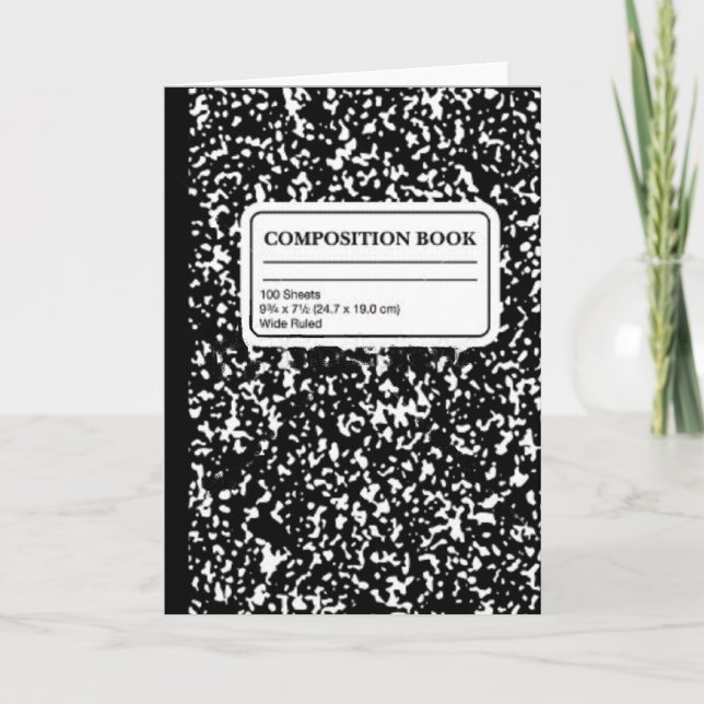 Tarjeta Libro de composición/profesor-alumno (Anverso)